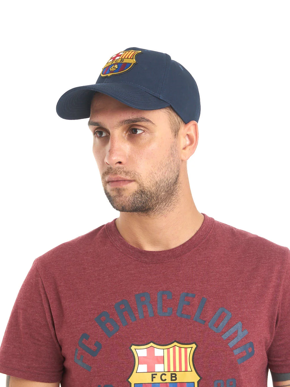 Реальное фото Бейсболка Barcelona синяя р.55-58 107752 от магазина Спортев