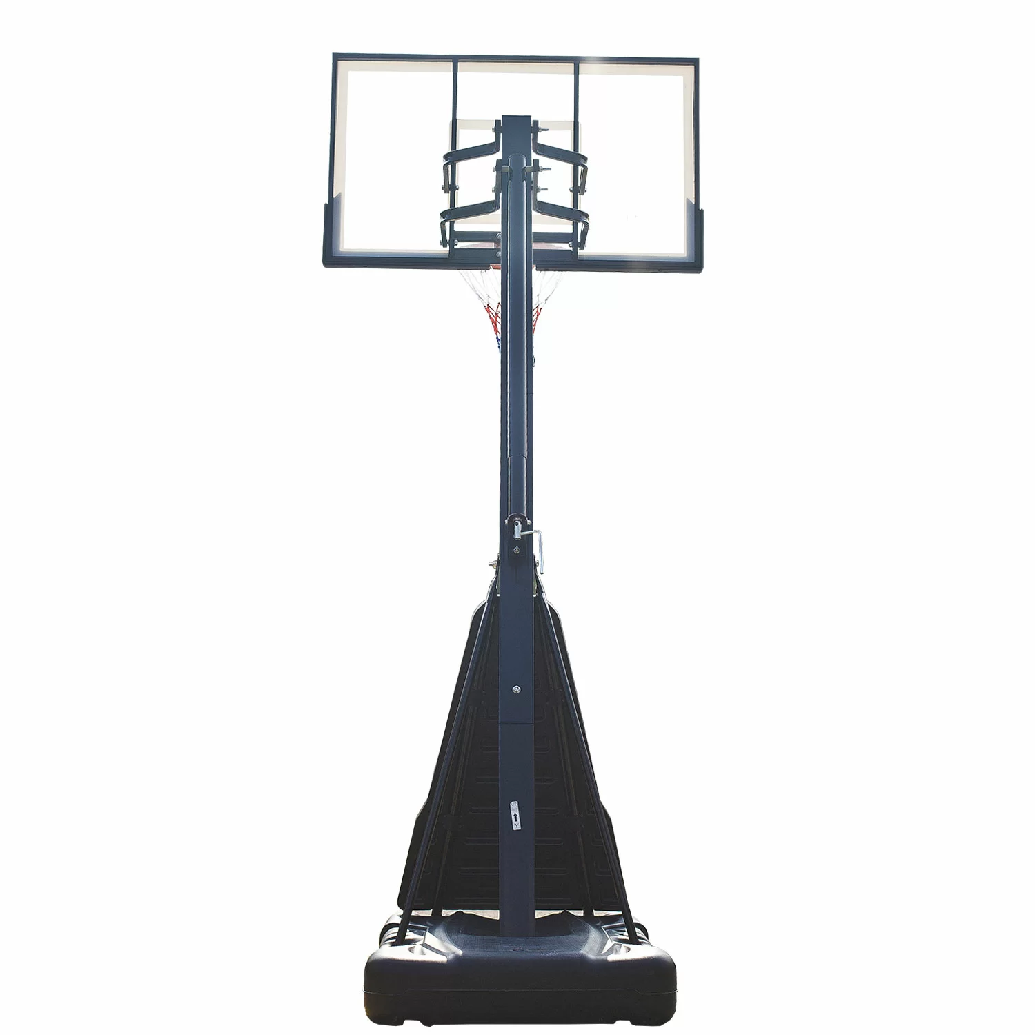 Реальное фото Баскетбольная мобильная стойка DFC STAND60A 152x90cm акрил (два короба) от магазина СпортЕВ