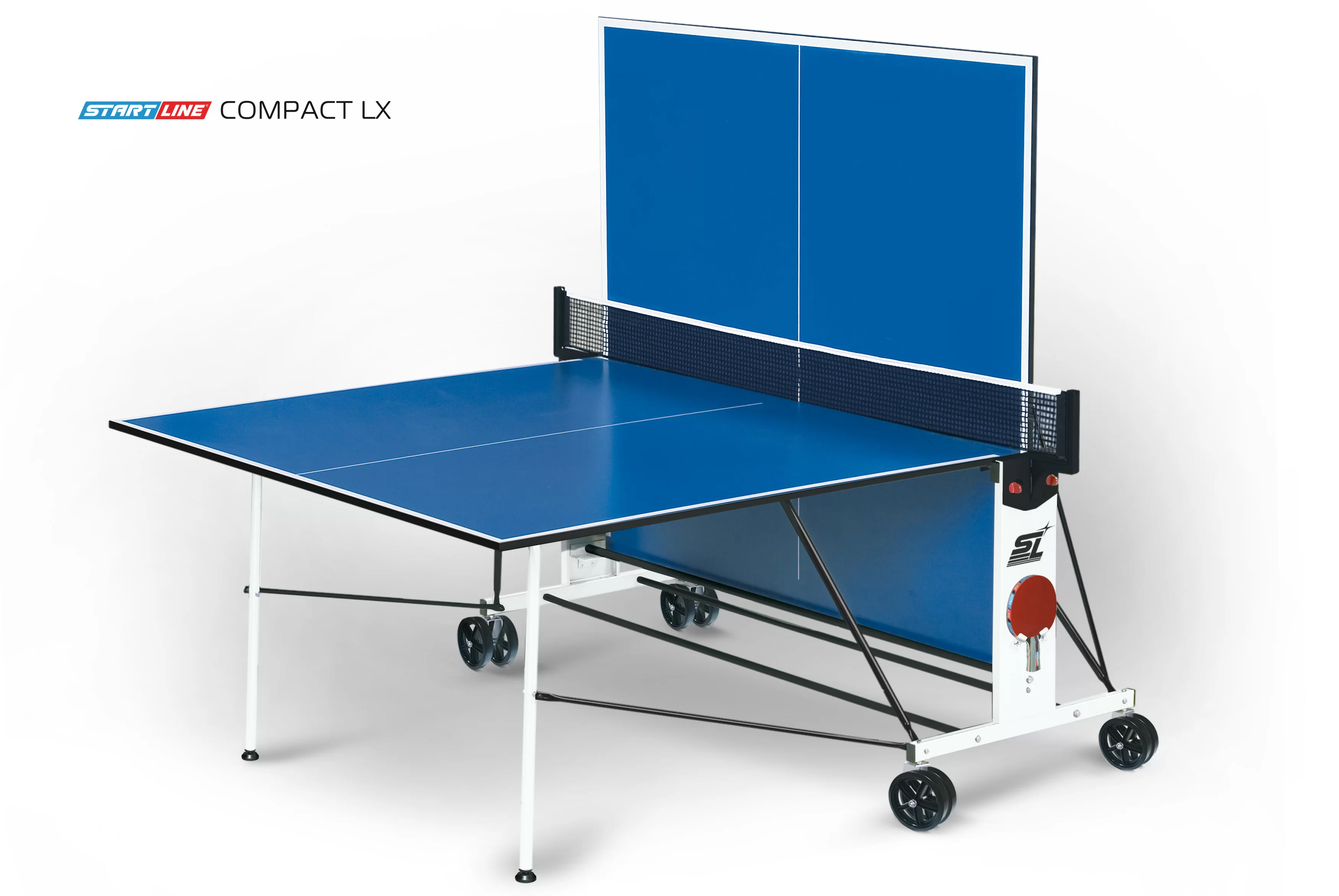 Реальное фото Теннисный стол Start Line Compact LX blue 6042 от магазина СпортЕВ