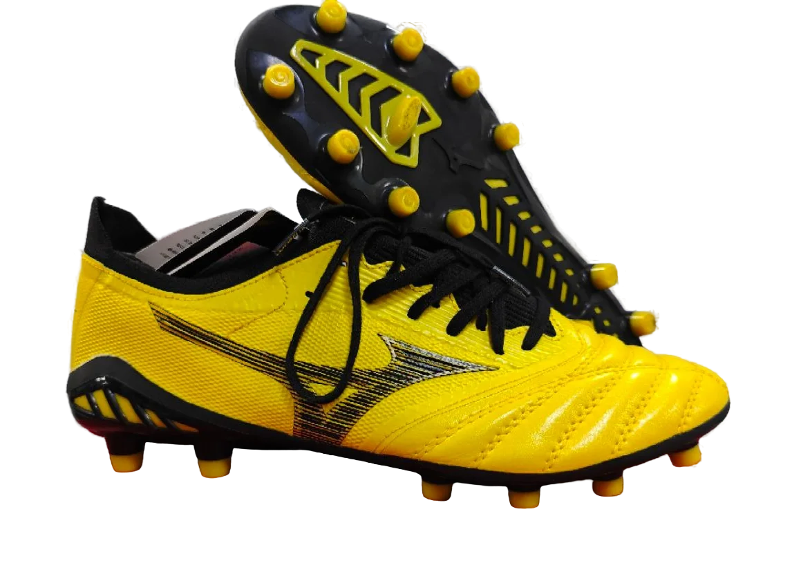 Реальное фото Бутсы Mizuno Morelia Neo AG желтый G0320 от магазина Спортев