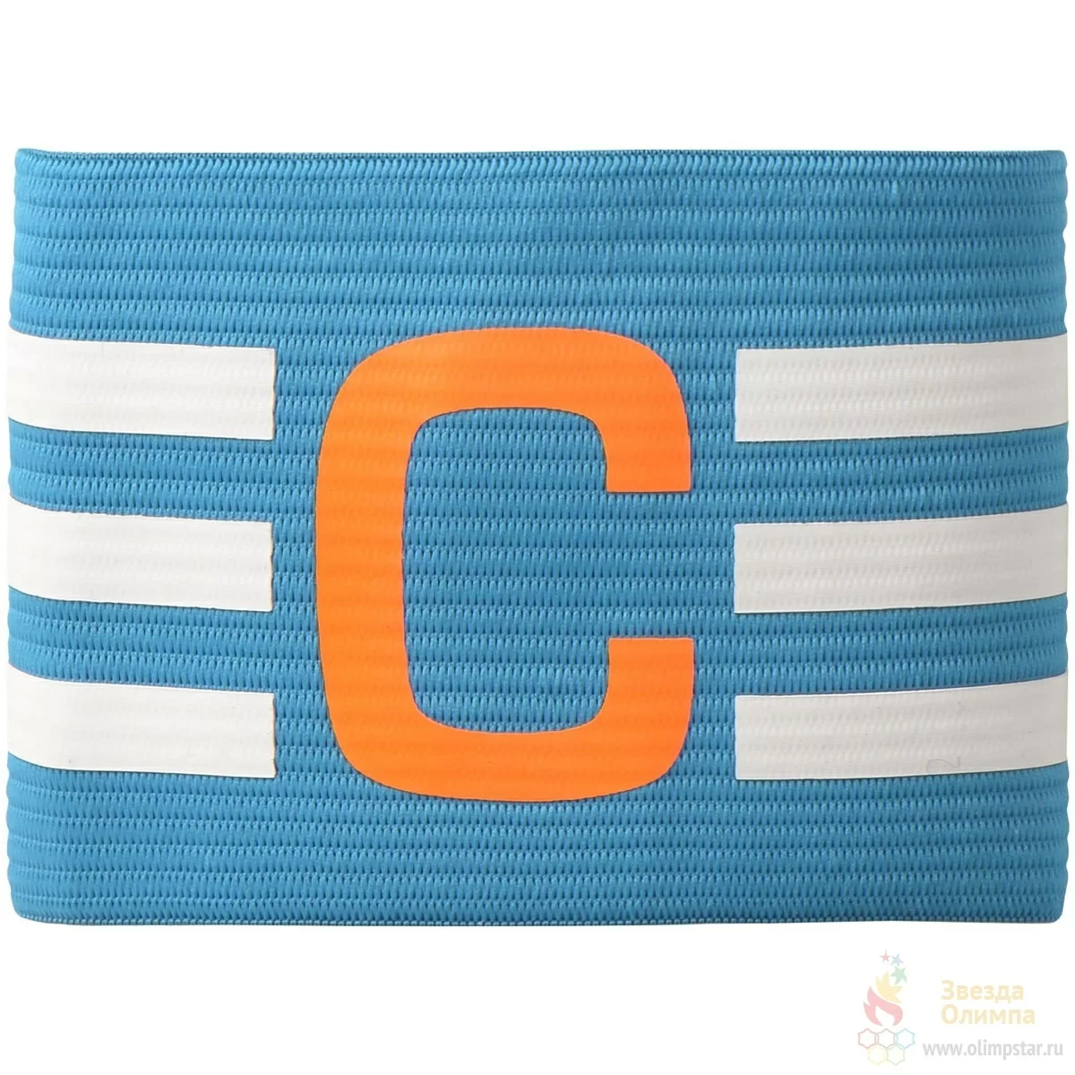 Реальное фото Повязка капитанская Adidas FB Capt Armband светло-синий D83080 от магазина Спортев