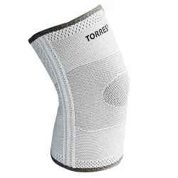 Суппорт колена Torres с боковыми вставками нейлон серый PRL11010