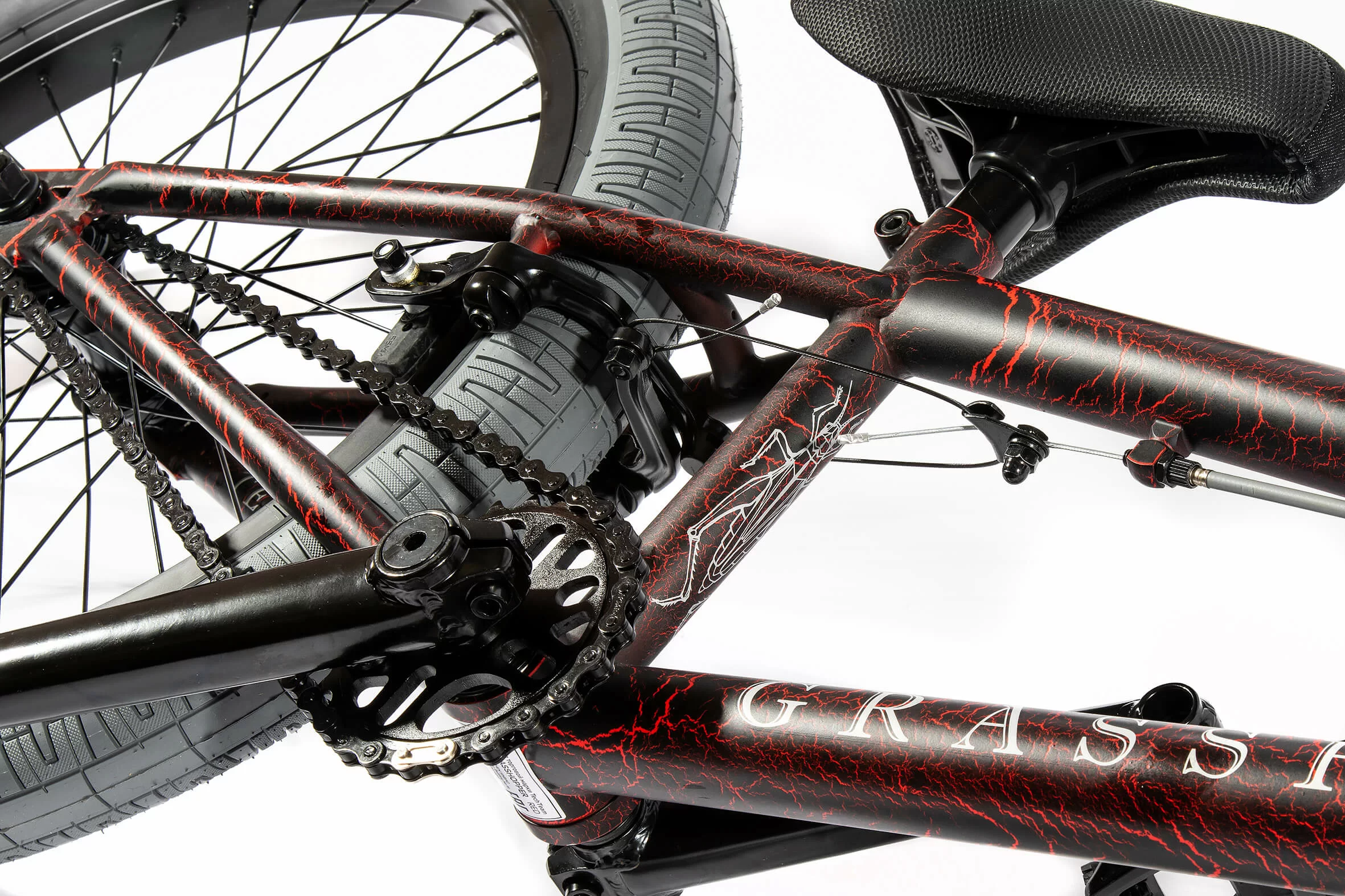 Реальное фото Велосипед BMX TechTeam Grasshoper 20" (2021) оливковый от магазина СпортЕВ