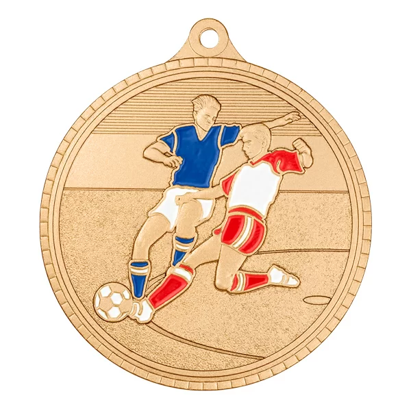 Реальное фото Медаль MZP 585-55/В футбол (D-55мм, s-2 мм) сталь от магазина Спортев