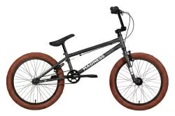 Велосипед Stark Madness BMX 1 (2022) темно-серый/серебристый/коричневый