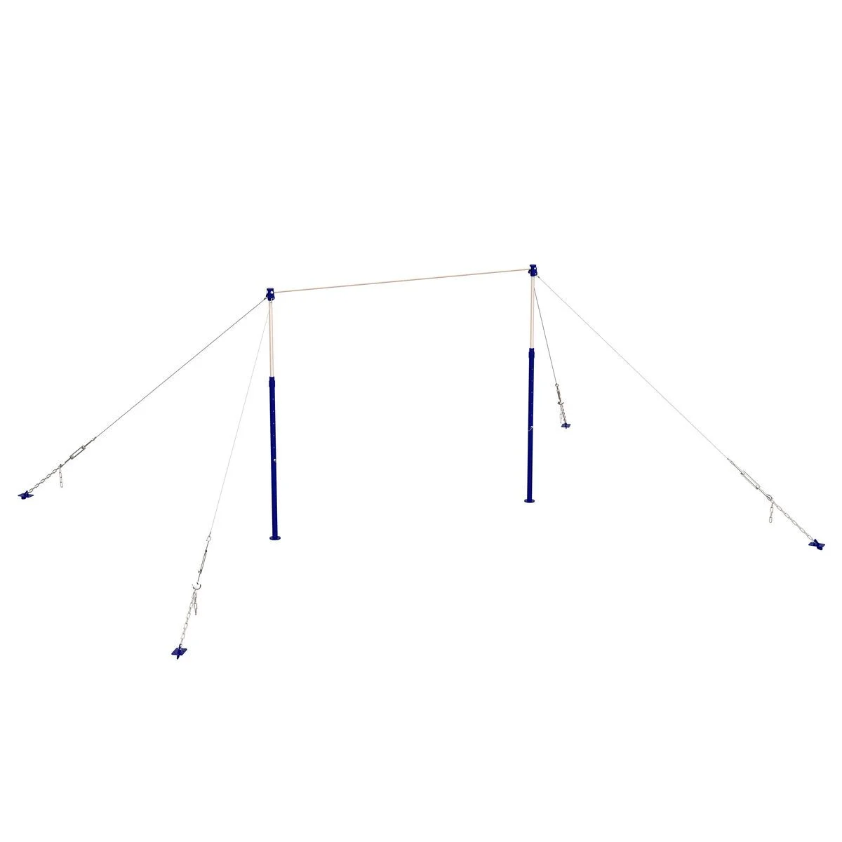 Реальное фото Перекладина гимнастическая универсальная (на растяжках) ZAVODSPORTA от магазина Спортев