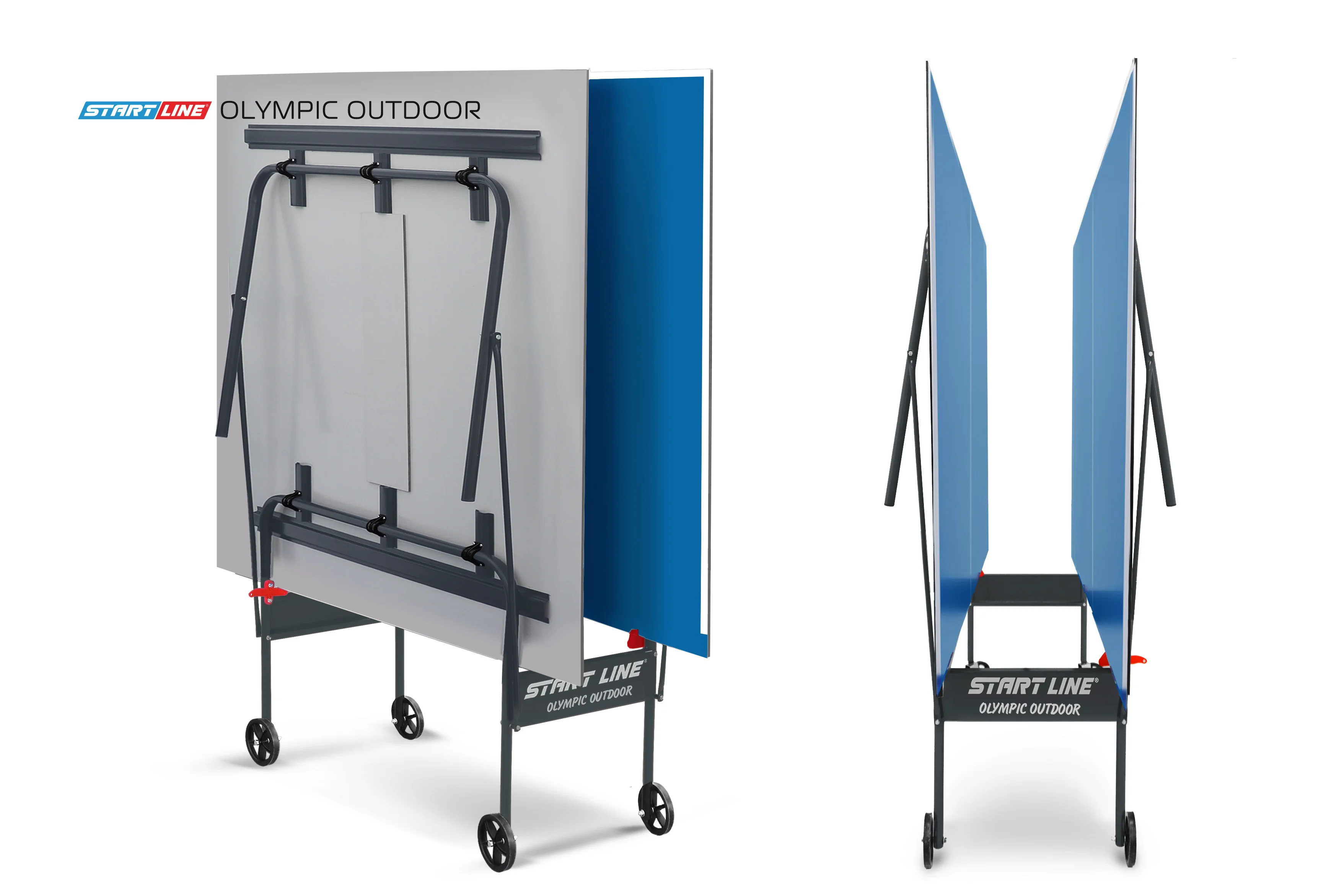 Реальное фото Стол теннисный Olympic Всепогодный Синий от магазина Спортев