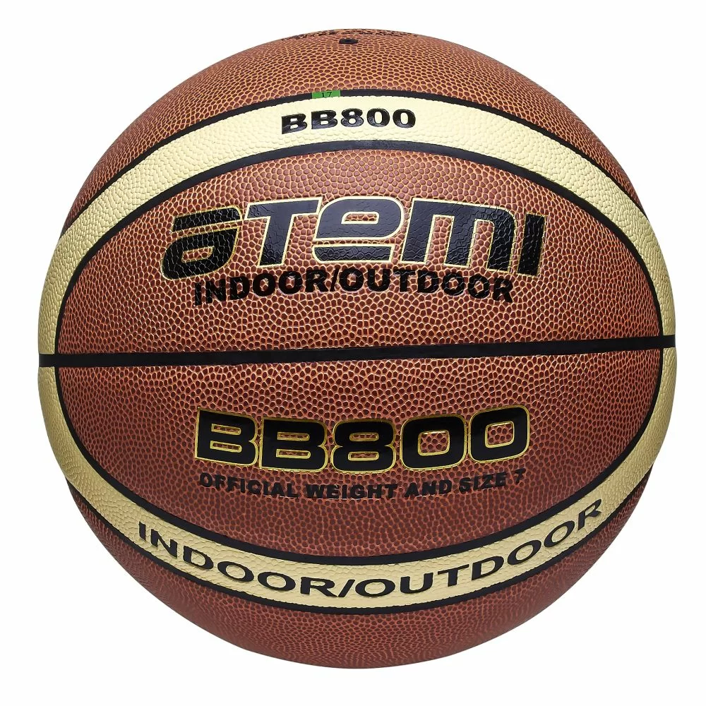 Реальное фото Мяч баскетбольный Atemi BB800 размер №7 синт кожа, ПВХ 12 панелей от магазина СпортЕВ