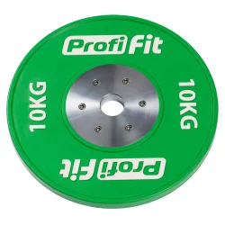 Диск профессиональный обрезиненный (цветной) D51 мм PROFI-FIT 10 кг