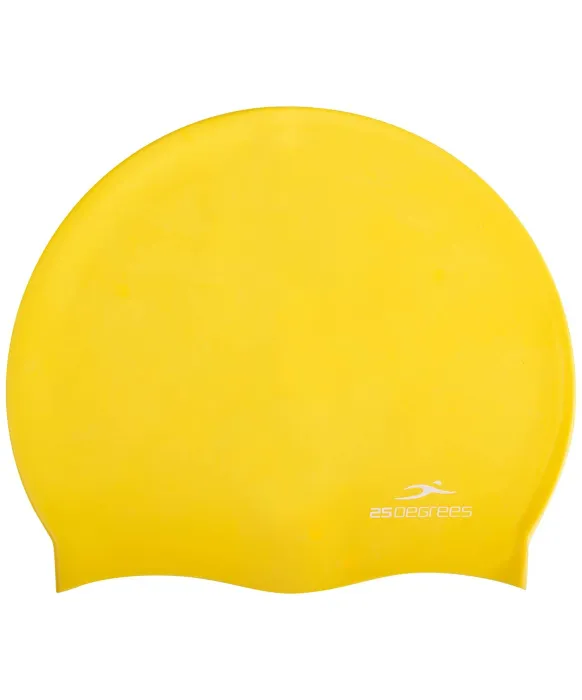 Реальное фото Шапочка для плавания 25DEGREES Nuance 25D22004A силикон желтый 1754 от магазина СпортЕВ