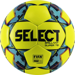 Мяч футбольный SELECT Brillant Super FIFA TB YELLOW №5 FIFA PRO жел-син 810316-152
