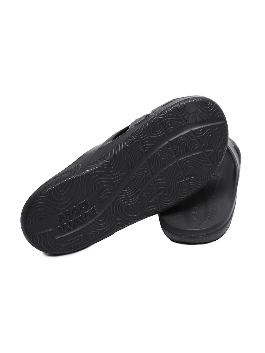 Реальное фото Сланцы Mad Wave Step II мужские черный M0322 03 3 01W от магазина Спортев