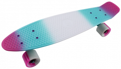 Скейтборд TechTeam пластиковый Multicolor 22 pink/sea blue TSL-401M
