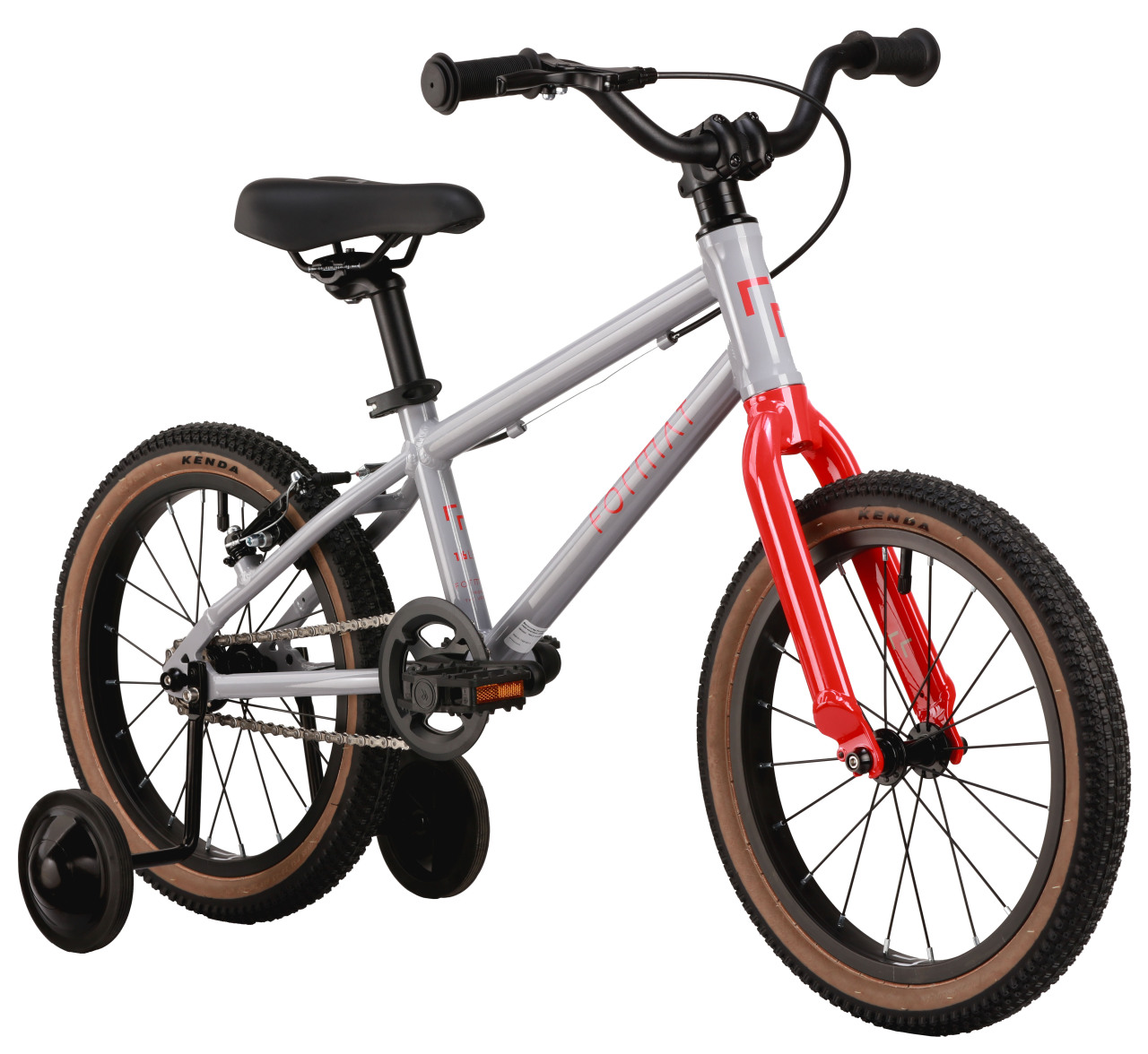 Реальное фото Велосипед Format Kids 16" LE 2026 серо-красный от магазина Спортев