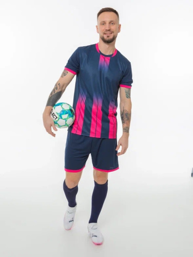 Форма футбольная Aqama Inter т.син/фукс 125224/37 Реальное фото Форма футбольная Aqama Inter т.син/фукс 125224/37 от магазина Спортев