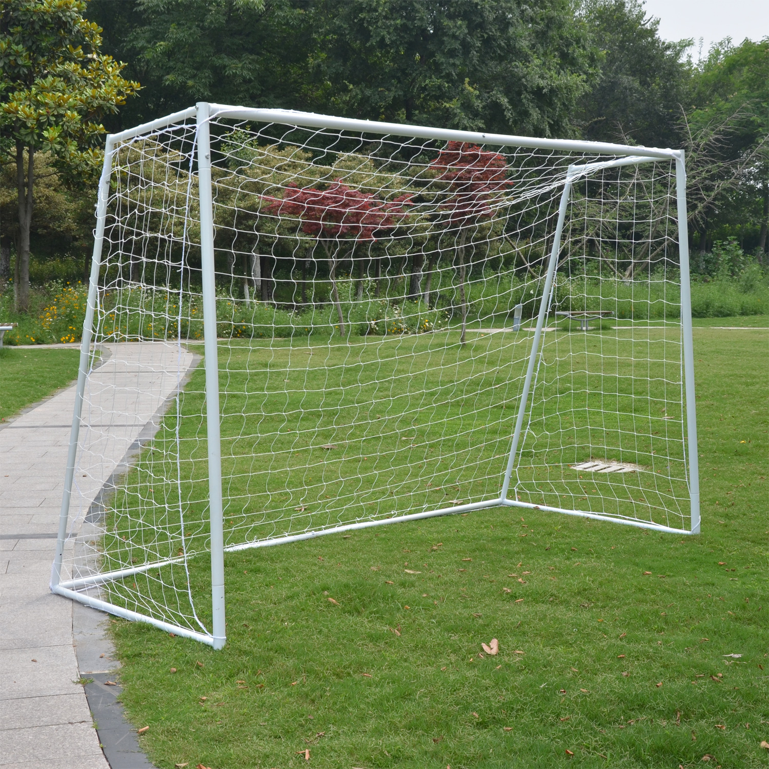 Реальное фото Ворота игровые DFC GOAL302T 302x200x130cm с тентом для отрабатывания ударов от магазина Спортев
