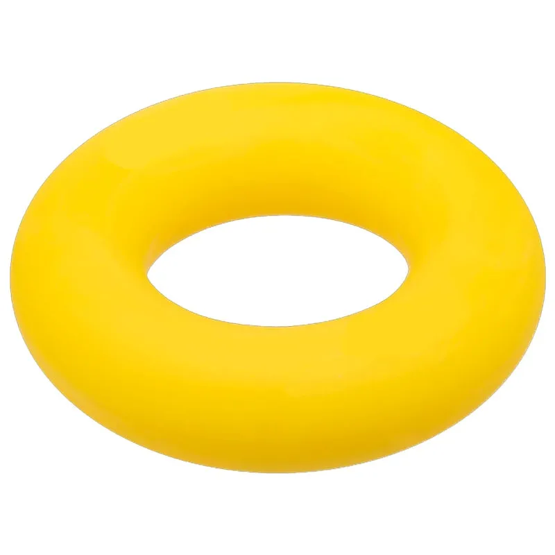 Реальное фото Эспандер-кольцо кистевой 20 кг матовый желтый ЭК-М-20 от магазина СпортЕВ