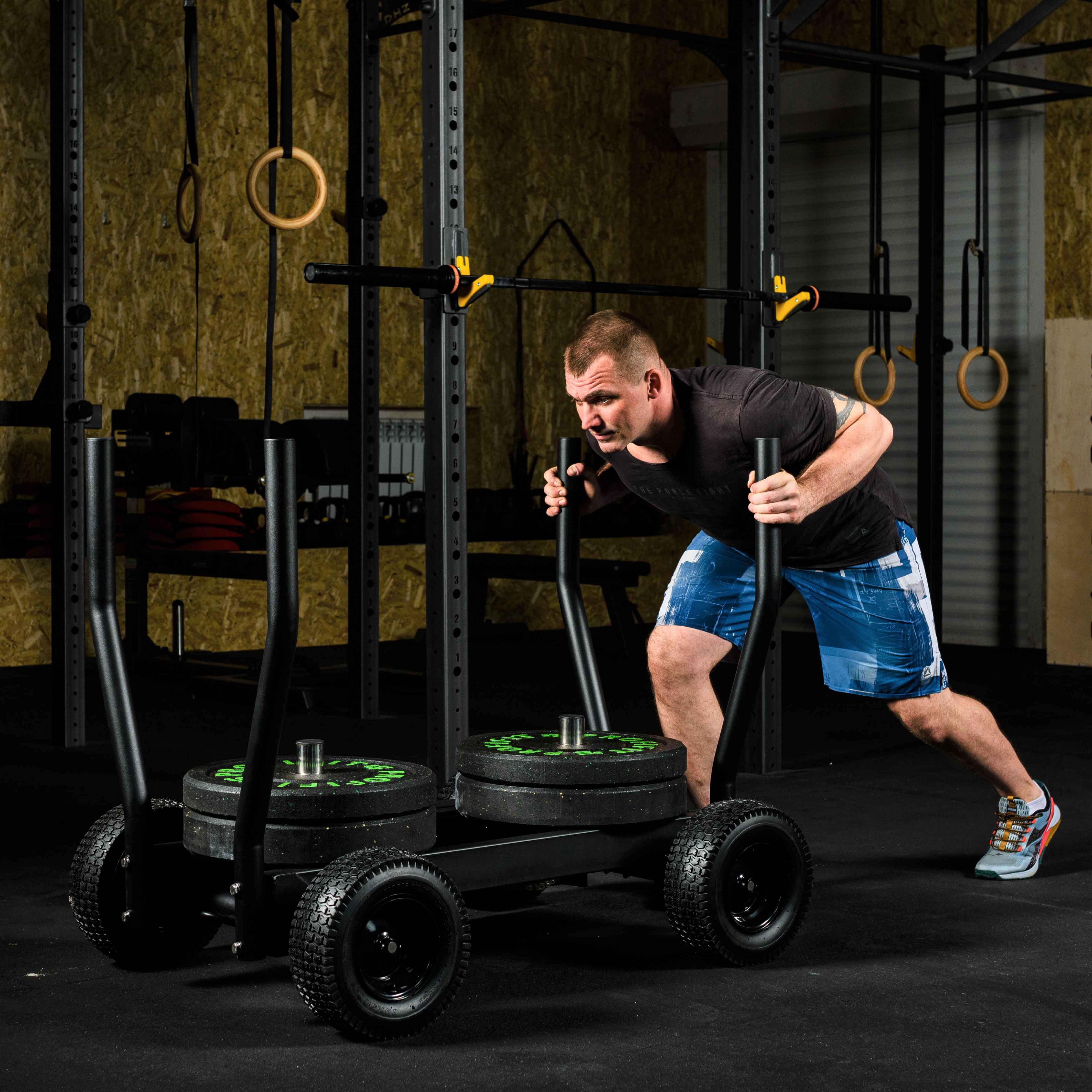 Реальное фото Сани-тележка для функционального тренинга (Тренажер Tank) TANGEN от магазина Спортев