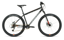 Велосипед Forward Sporting 27.5 X D (9ск) (2022) черный/оранжевый