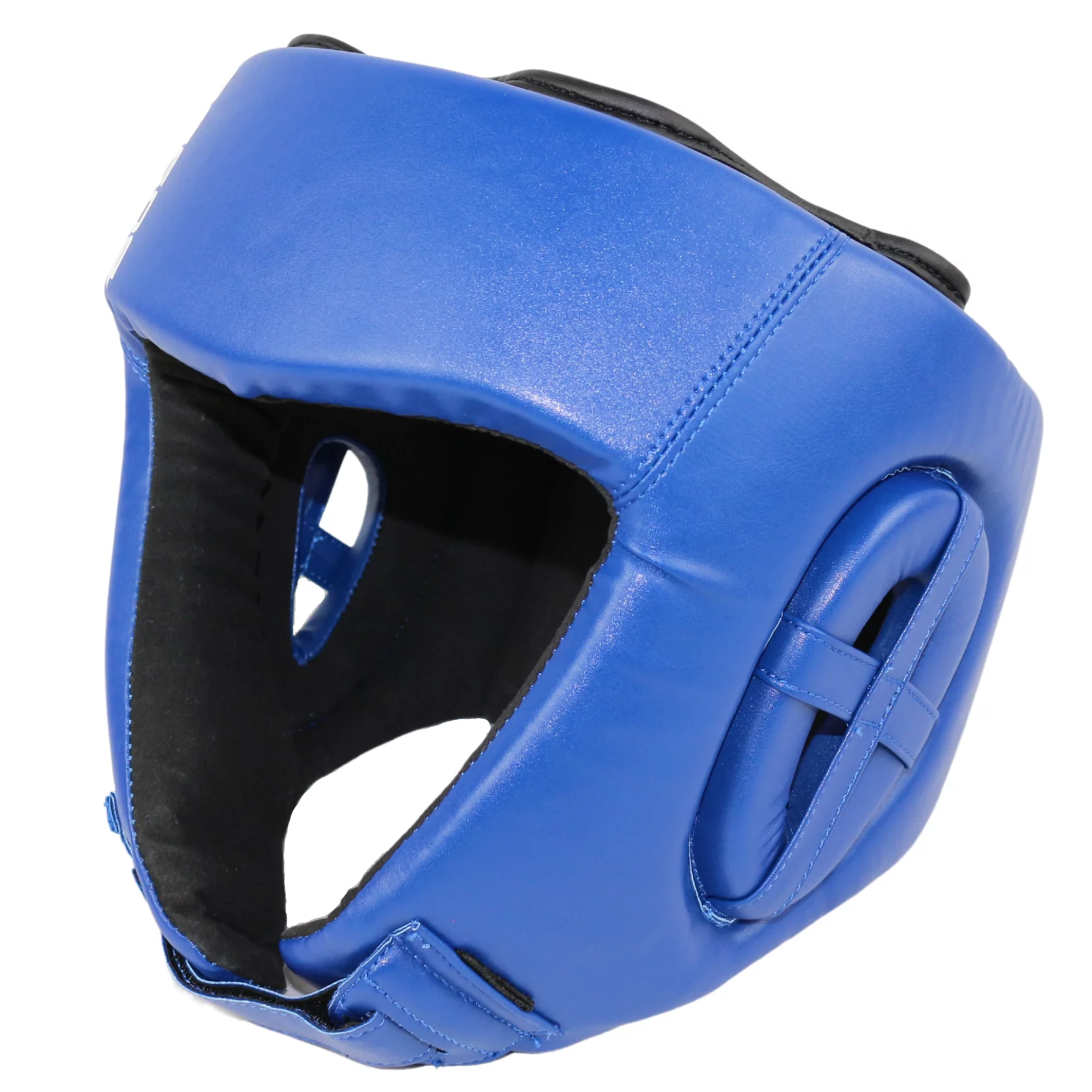 Реальное фото Шлем боксерский BoyBo Titan одобрен ФРБ, синий IB-24 от магазина СпортЕВ