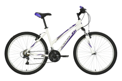 Велосипед Black One Alta 26 Alloy (2021) белый/фиолетовый/серый