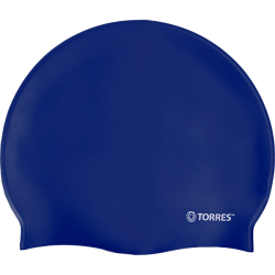 Шапочка для плавания Torres No Wrinkle силикон синий SW-12203BL