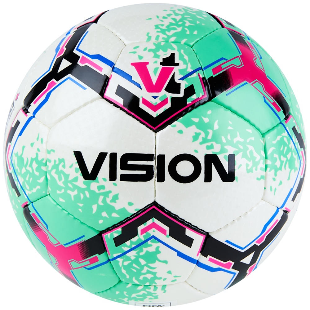 Мяч футзальный Vision SALA+ №4 FIFA Quality Pro ПУ белый/зеленый FS324084 Реальное фото Мяч футзальный Vision SALA+ №4 FIFA Quality Pro ПУ белый/зеленый FS324084 от магазина Спортев