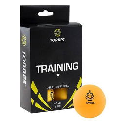 Мяч для настольного тенниса Torres Training 1* 1 шт оранжевый TT21015