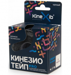 Тейп Кинезио Kinexib Pro 5 м * 5 см черный