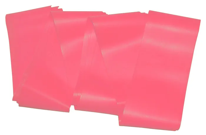 Реальное фото Эспандер ТПЕ лента 400х7.5х0,035 см HKRB6003-6 розовая, низкая нагрузка от магазина СпортЕВ