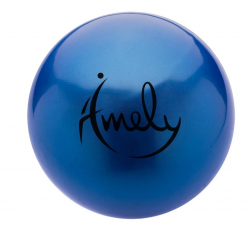 Мяч для художественной гимнастики 15 см Amely AGB-301 синий 19931
