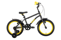 Велосипед Stark Foxy 16 Boy (2024) черный/желтый