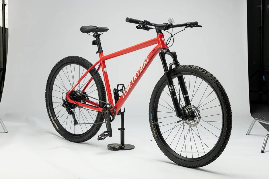 Велосипед Timetry TT251 27.5" 10 скор. красный Реальное фото Велосипед Timetry TT251 27.5" 10 скор. красный от магазина Спортев