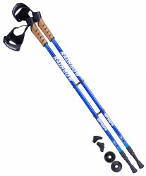 Палки для скандинавской ходьбы Berger Rainbow, 77-135 см, 2-секционные, синий/голубой 10968 Палки для скандинавской ходьбы Berger Rainbow, 77-135 см, 2-секционные, синий/голубой 10968