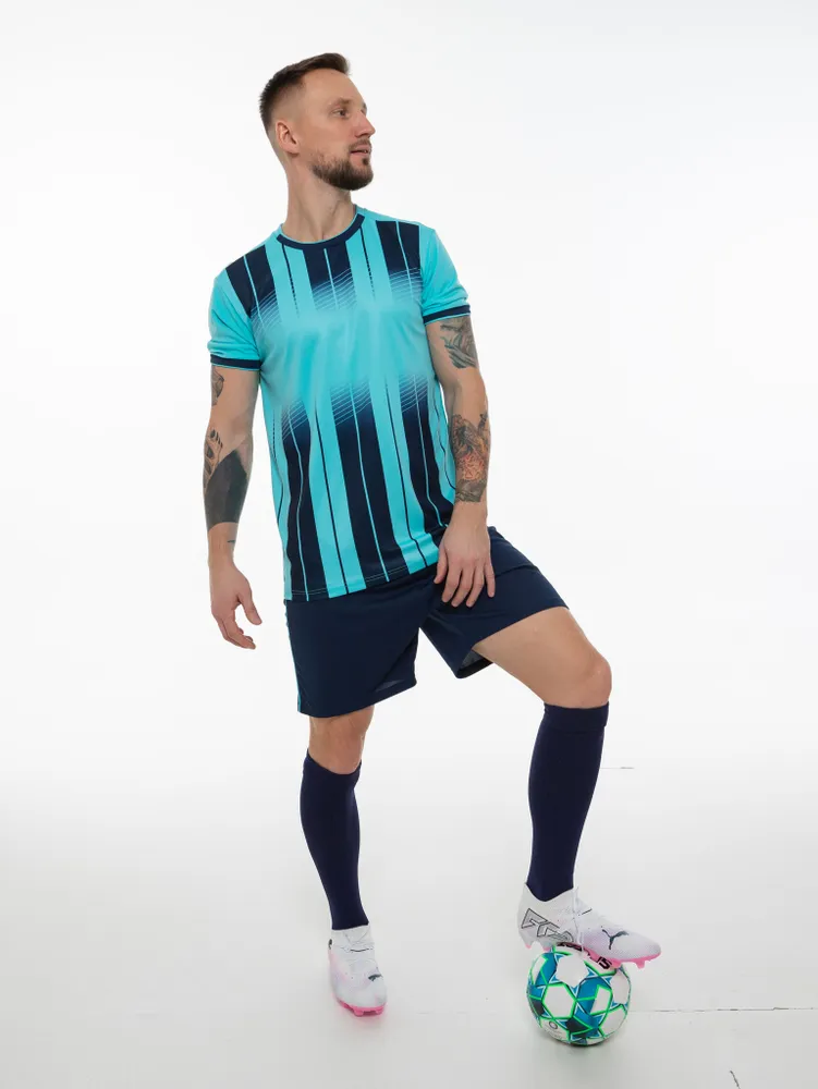 Форма футбольная Aqama Inter т.син/бир 125224/35 Реальное фото Форма футбольная Aqama Inter т.син/бир 125224/35 от магазина Спортев
