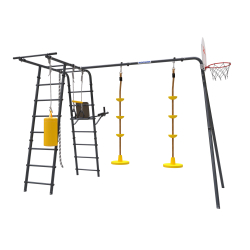 ROMANA Спорт Плюс 2 (антрацит) (с качелями Диск) 103.20.08+1.Д-26.09+1.Д-26.09