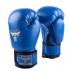 Перчатки боксерские Roomaif RBG-100 Кожа синий