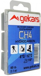 Парафин/мазь скольжения Gekars Pro Hydrocarbon СН4 -6..-12°С 60 г в пласт.упаковке 2496
