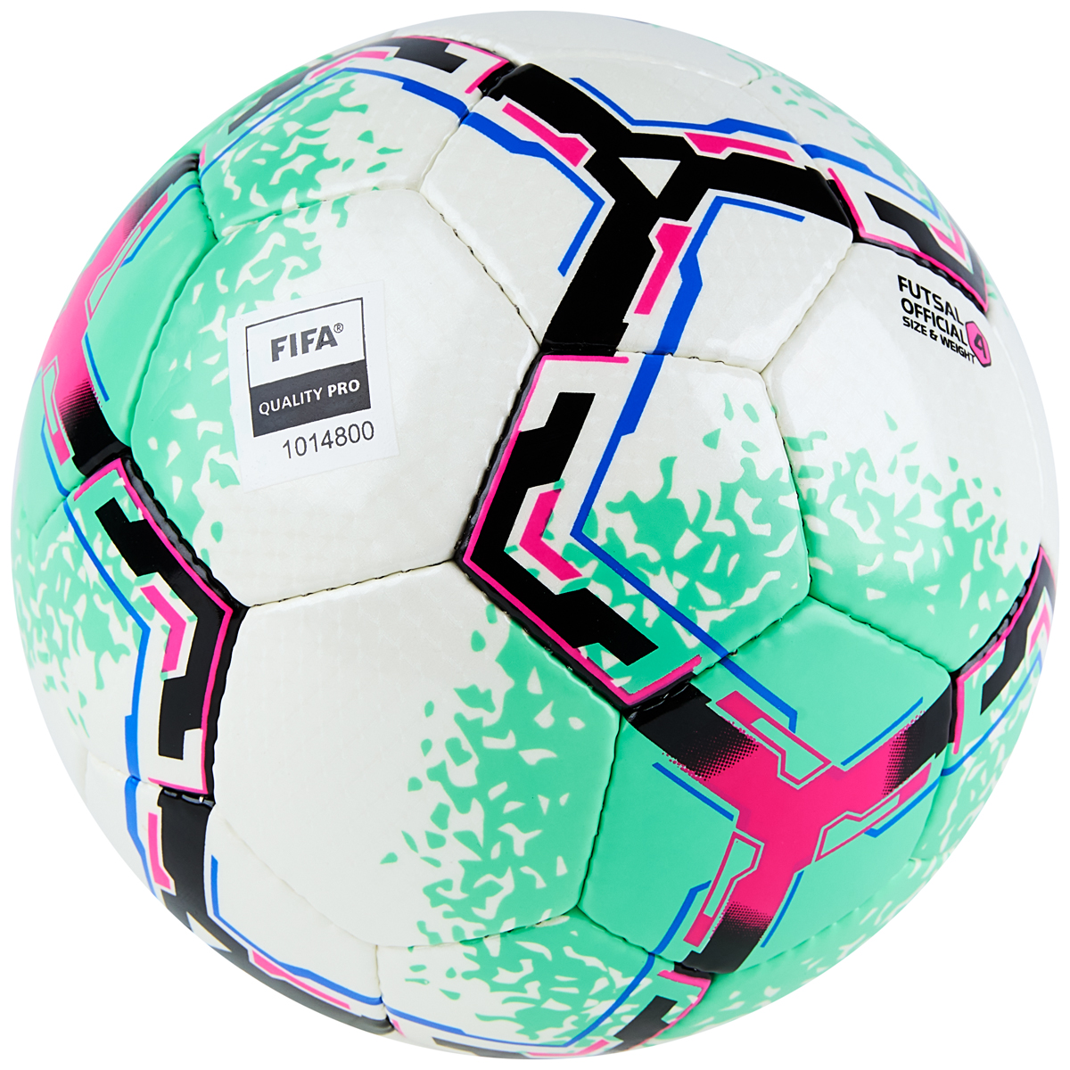 Мяч футзальный Vision SALA+ №4 FIFA Quality Pro ПУ белый/зеленый FS324084 Реальное фото Мяч футзальный Vision SALA+ №4 FIFA Quality Pro ПУ белый/зеленый FS324084 от магазина Спортев