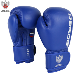 Перчатки боксерские BoyBo Titan одобрены ФРБ, синие IB-23