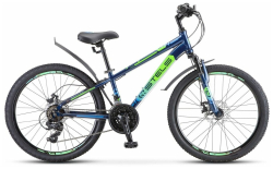Велосипед Stels Navigator-400 MD 24" синий/салатовый/голубой F010