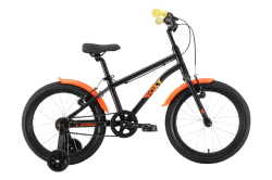 Велосипед Stark Foxy 18 Boy (2024) черный/оранжевый/желтый