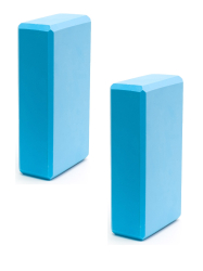 Набор йога блоков полумягких BE300-1(E40571) (2шт) голубые 10021654