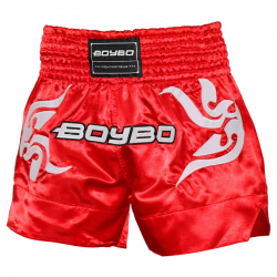 Шорты для тайского бокса BoyBo красные BST882