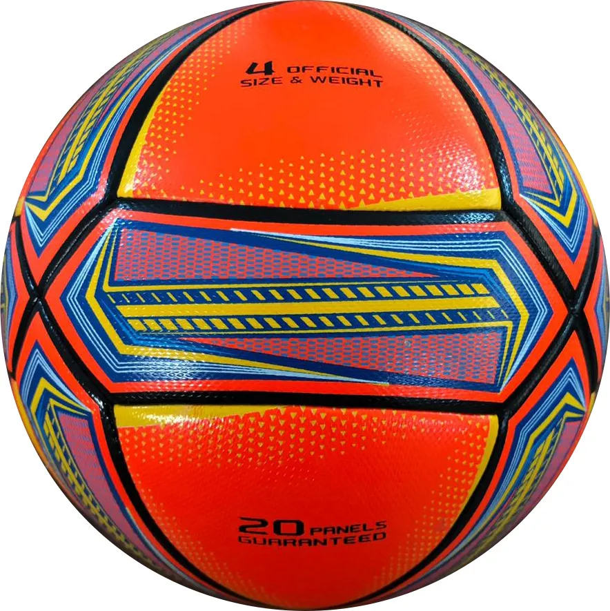 Реальное фото Мяч футбольный Vamos Campo Pro 20П №4 оранжевый BV 1074-WCP от магазина СпортЕВ