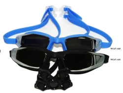 Очки для плавания Whale Y0M701(WG47-A1) для взрослых зеркальные черный/черный