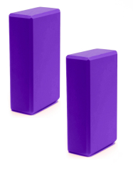 Набор йога блоков полумягких BE300-4(E40574) (2шт) фиолетовые 10021657