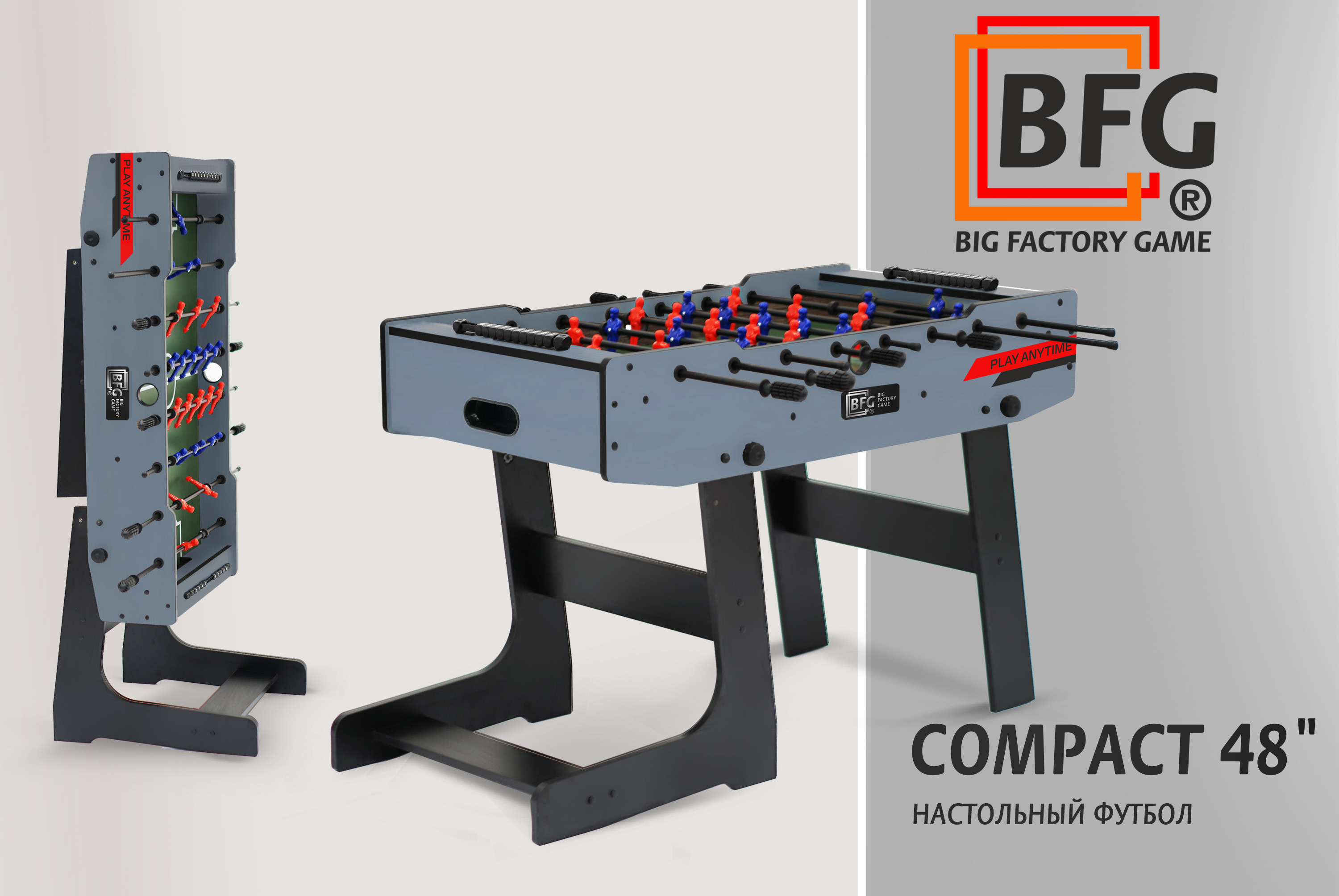 Реальное фото Настольный футбол / Кикер BFG Compact 48 (Индиго) от магазина Спортев