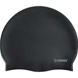 Шапочка для плавания Torres No Wrinkle силикон черный SW-12203BK