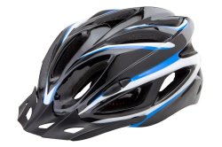 Шлем FSD-HL022 черный с синими полосами 600129